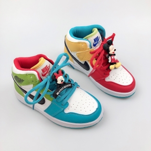 Детские кроссовки Nike Air Jordan Cartoon Mickey Mouse мультицвет