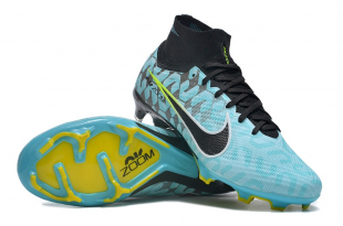 Футбольные бутсы Nike Air Zoom Mercurial Superfly IX Elite FG салатовые