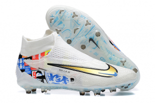 Детские футбольные бутсы Nike Phantom GX Elite FG белые
