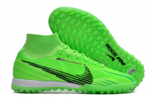 Детские футбольные бутсы (сороконожки) Nike Air Zoom Mercurial Superfly IX Elite зеленые