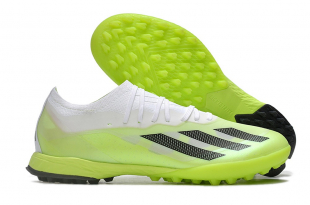 Детские футбольные бутсы (сороконожки) Adidas X CrazyFast.1 зеленые