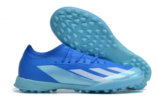 Детские футбольные бутсы (сороконожки) Adidas X CrazyFast.1 синие