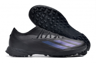 Детские футбольные бутсы (сороконожки) Adidas X CrazyFast.1 черные