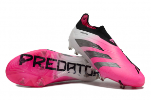 Футбольные бутсы Adidas Predator Accuracy FG без шнурков розовые