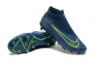 Футбольные бутсы Nike Phantom GX Elite FG с носком синие