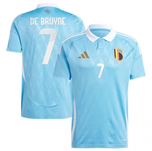 Сборная Бельгия майка игровая DE BRUYNE 7 UEFA EURO 2024 гостевая
