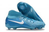 Детские футбольные бутсы Nike Phantom Luna Elite голубые с носком Детские футбольные бутсы Nike Phantom Luna Elite голубые с носком