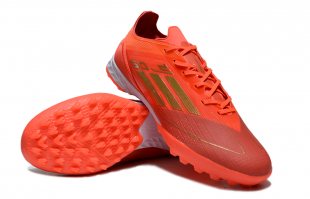 Футбольные бутсы (сороконожки) Adidas F50 TF оранжевые