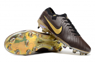 Футбольные бутсы Nike Tiempo Legend X Academy TF коричневые