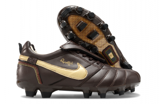 Футбольные бутсы Nike Tiempo Legend R10 Elite FG коричневые