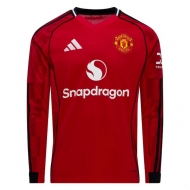 Манчестер Юнайтед футболка игровая длинный рукав сезон 2025/26 домашняя