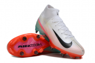 Футбольные бутсы Nike Air Zoom Mercurial Superfly X Elite FG с носком белые Футбольные бутсы Nike Air Zoom Mercurial Superfly X Elite FG с носком белые