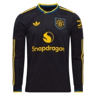 Манчестер Юнайтед футболка аутентичная длинный рукав сезон 2025/26 гостевая 3 форма