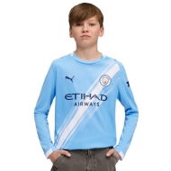 Манчестер Сити форма детская длинный рукав сезон 2025/26 домашняя (майка+шорты)