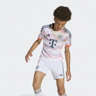 Бавария Мюнхен детская аутентичная форма сезон 2025/26 гостевая (майка+шорты)