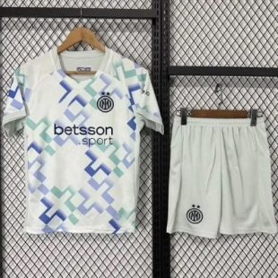 Интер детский комплект формы (Реплика) сезон 2025/26 гостевой (майка + шорты)