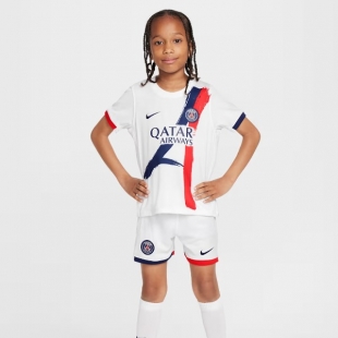 Пари Сен-Жермен форма детская аутентичная сезон 2025/26 гостевая (майка+шорты)