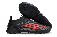 Детские футбольные бутсы (сороконожки) Adidas F50 Elite Laceless TF черные