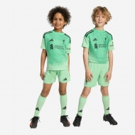 Ливерпуль вратарская форма детская сезон 2025/26 зеленая (майка+шорты)