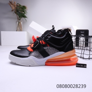 Кроссовки Nike AIR MAX FORCE 270 бело черные
