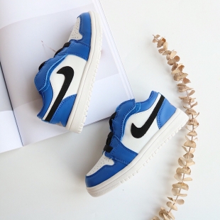 Детские спортивные кроссовки Nike Air Jordan бело синие