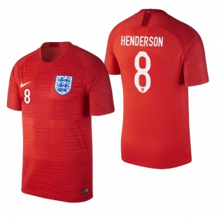 Сборная Англия майка игровая ЧМ 2018 с нанесением игрока HENDERSON 8 гостевая