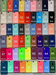 Силиконовые Чехлы Silicone Case Цвета 1-54