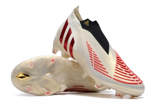 Футбольные бутсы adidas Predator Edge Geometric.1 FG бежевые (без шнурков)