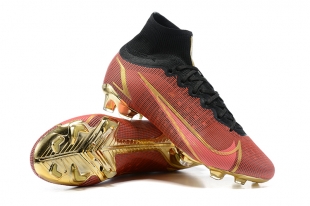 Футбольные бутсы Nike Superfly 8 Elite FG золотисто-красные