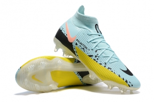 Футбольные бутсы Nike Phantom GT Elite Dynamic Fit с носком салатовые