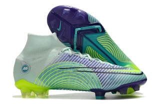 Детские футбольные бутсы Nike Mercurial Superfly VIII Elite с носком черно-фиолетовые