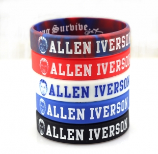 Браслет резиновый баскетбольного игрока Allen Iverson